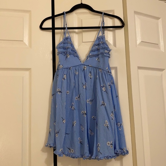 Blue Mini Dress Size Small - Picture 1 of 5